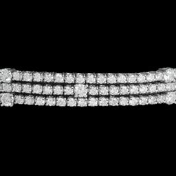 18k White Gold 5.85ct Diamond Bracelet