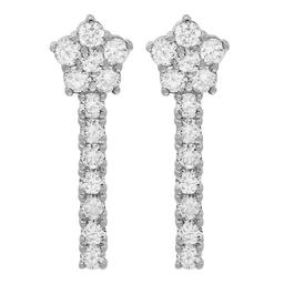 14k White Gold 1.89ct Diamond Earrings