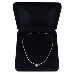 14K White Gold Setting with 0.45ct Diamond Necklace