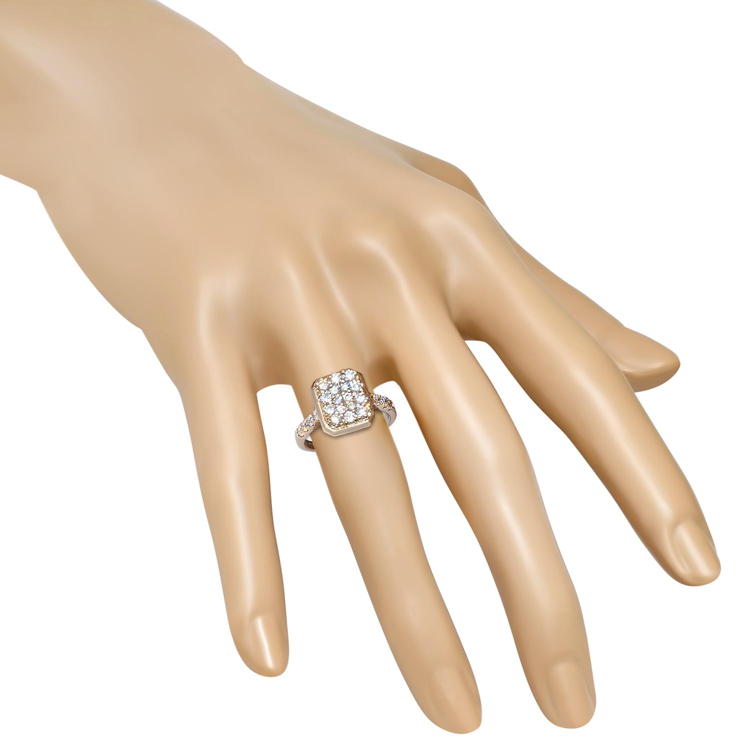 14K Yellow Gold Setting with 1.27ct Diamond Ladies Ring