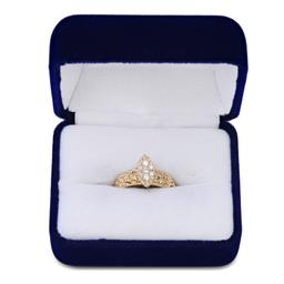 14K Yellow Gold Setting with 0.43ct Diamond Ladies Ring