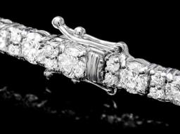 14K White Gold and 8.25ct Diamond Bracelet