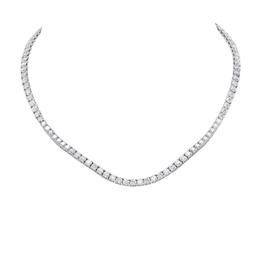 18K White Gold and 21.75ct Diamond Necklace