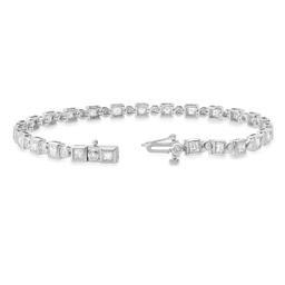 18K White Gold Setting with 3.84ct Diamond Bracelet