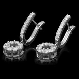 14K Gold 1.54ct Diamond Earrings