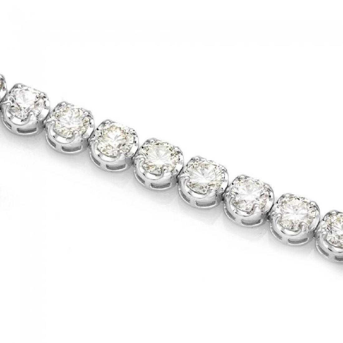 18K White Gold and 8.86ct Diamond Bracelet