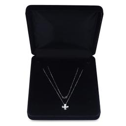 18K White Gold Setting with 0.47ct Diamond Pendant