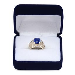 18K Yellow Gold Setting with 5.13ct Sapphire and 1.85ct Diamond Ladies Ring