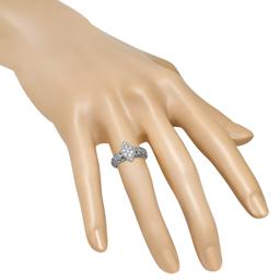 14K White Gold Setting with 0.43ct Diamond Ladies Ring