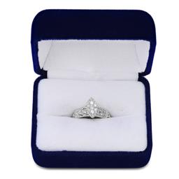 14K White Gold Setting with 0.43ct Diamond Ladies Ring