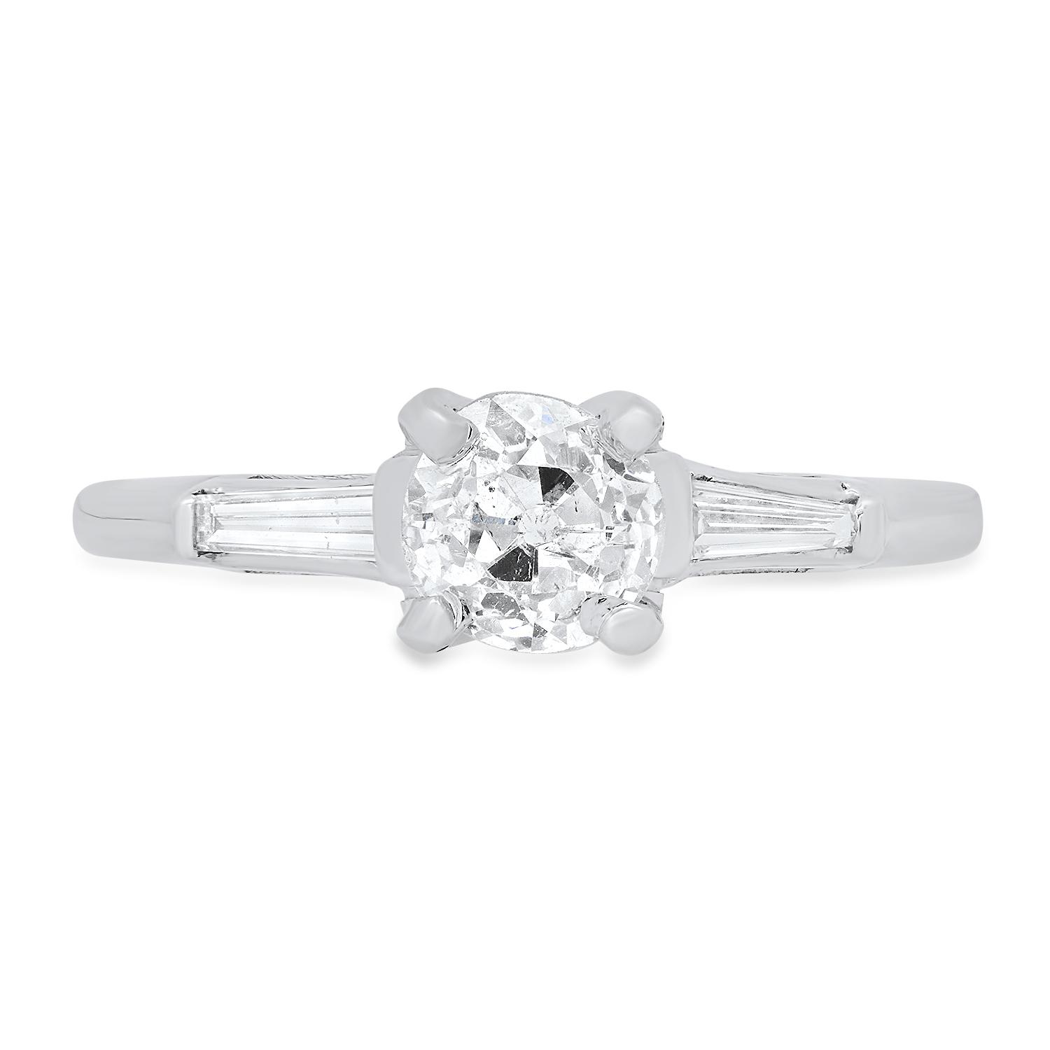 14K White Gold Setting with 0.70tcw Diamond Ladies Ring