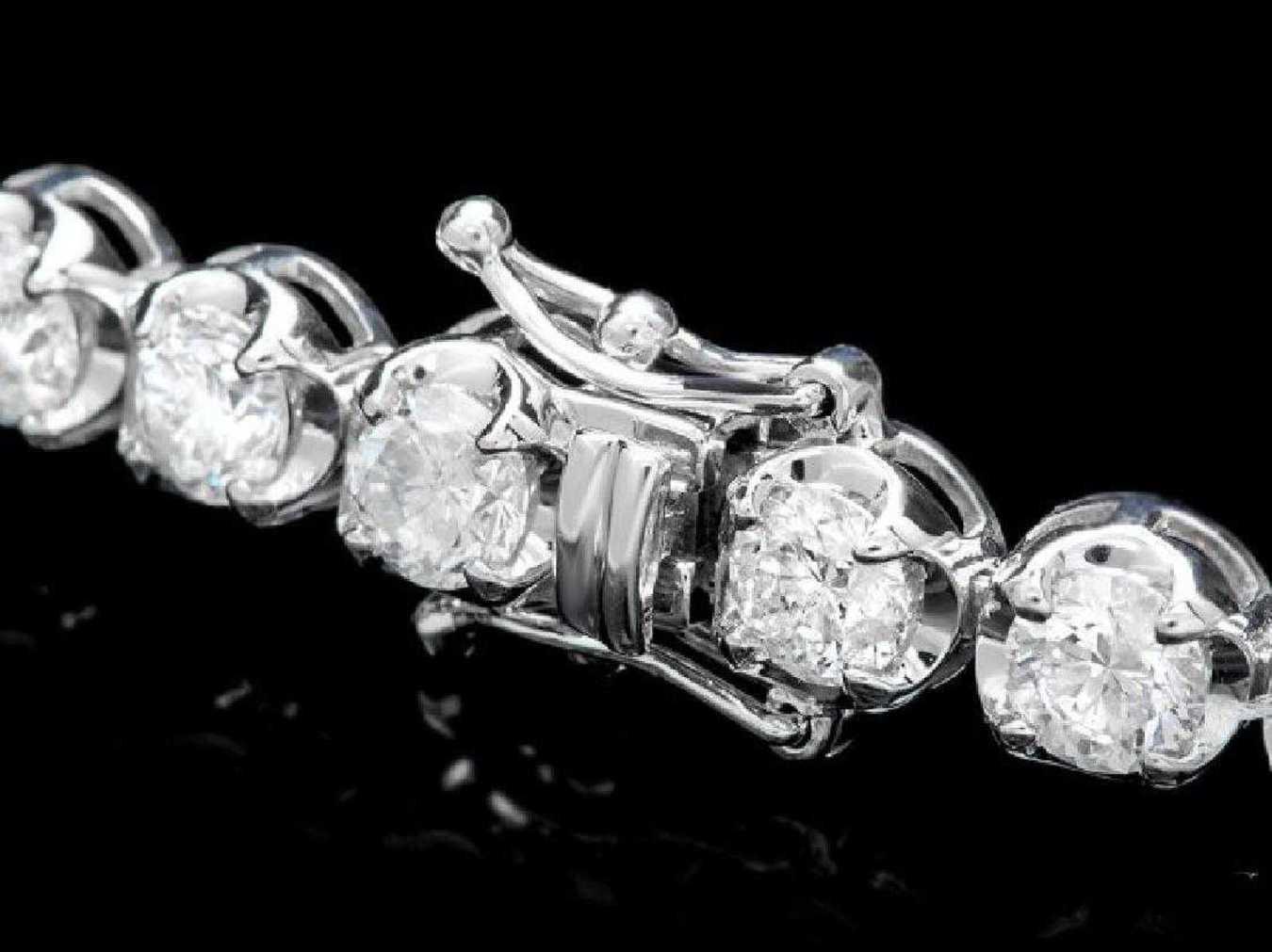 18K White Gold and 9.62ct Diamond Bracelet