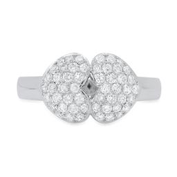 18K White Gold Setting with 0.50ct Diamond Ladies Ring