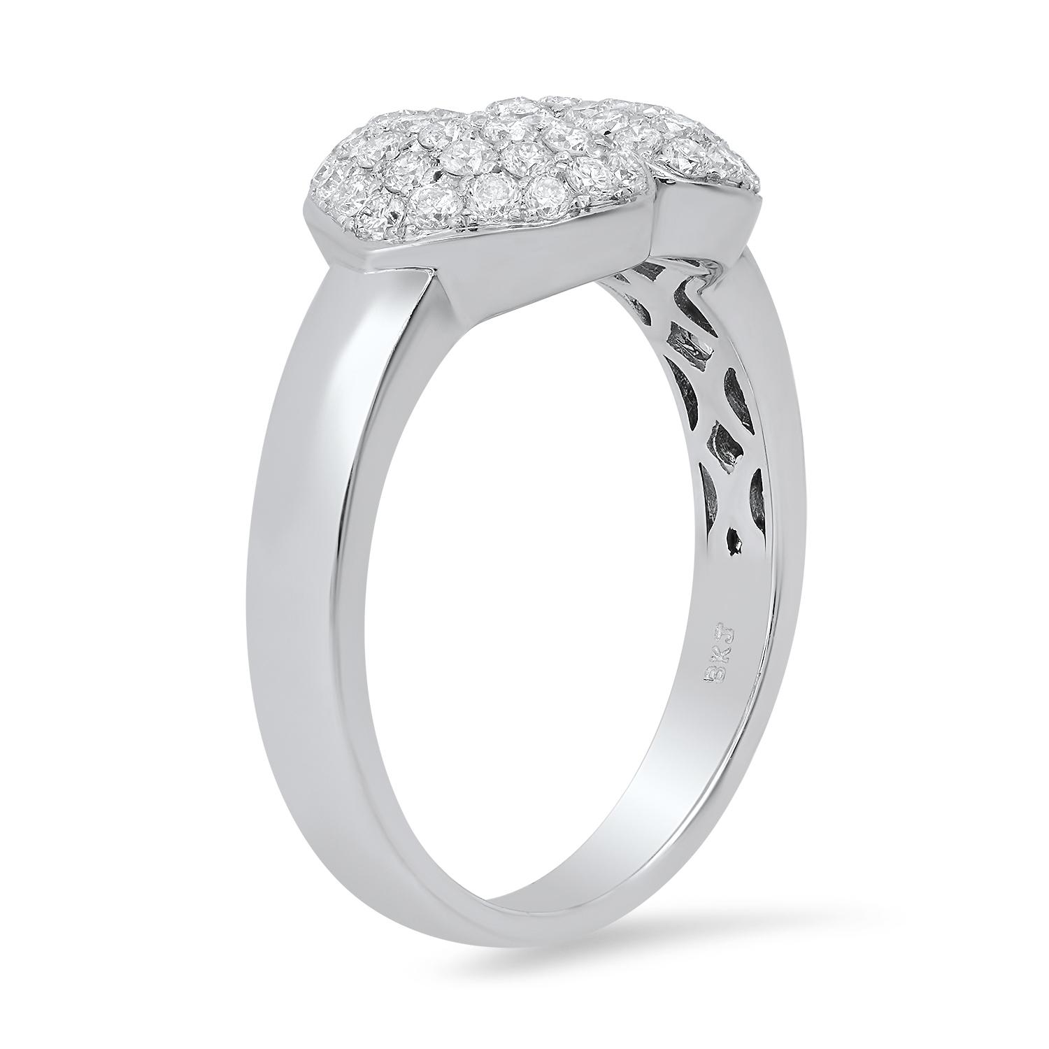 18K White Gold Setting with 0.50ct Diamond Ladies Ring