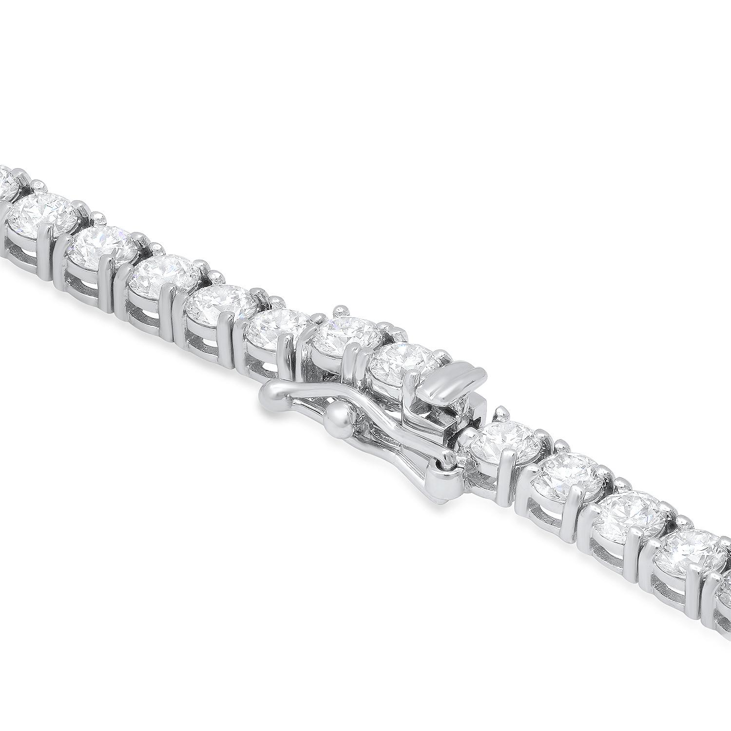 18K White Gold and 16.63ct Diamond Necklace