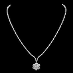 18K Gold 8.90ct Diamond Necklace