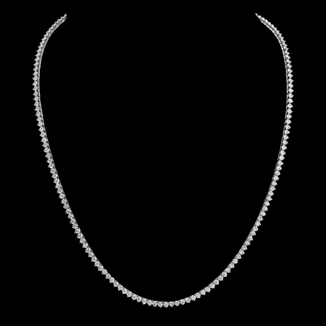 18K Gold 7.12ct Diamond Necklace