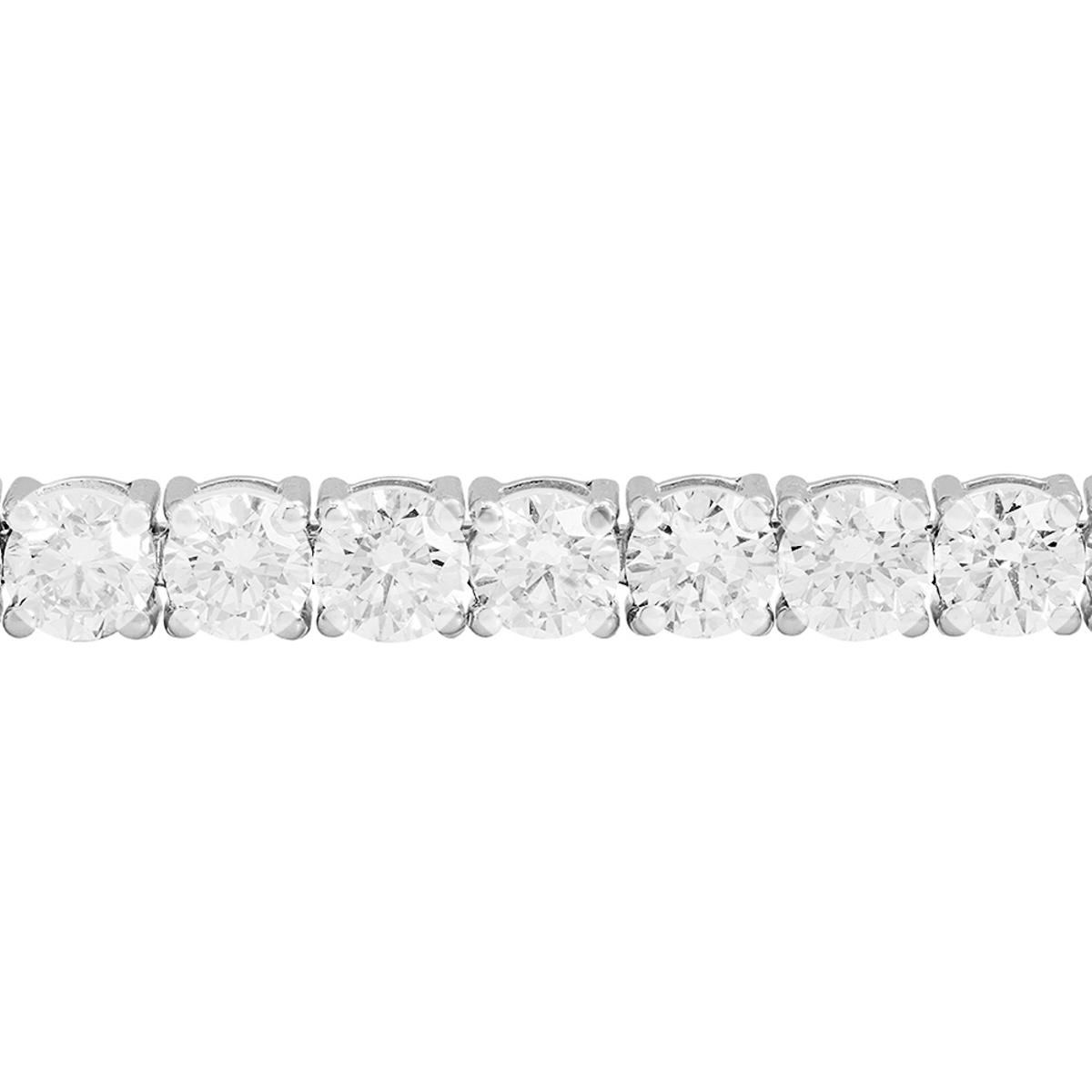 18k White Gold 10.75ct Diamond Tennis Bracelet