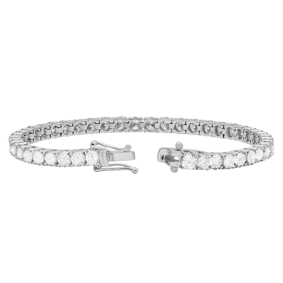 18k White Gold 10.75ct Diamond Tennis Bracelet