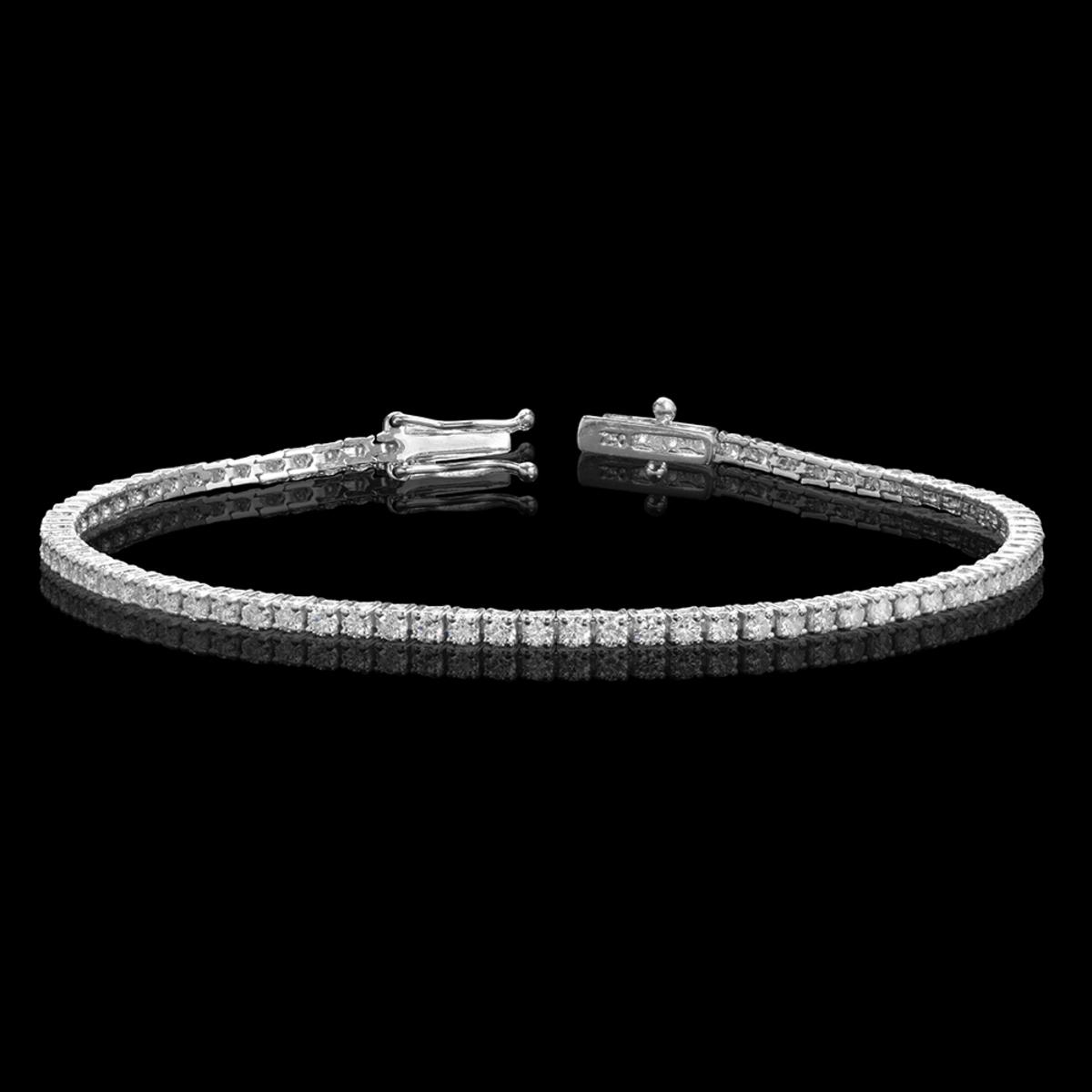 18k White Gold 2.78ct Diamond Bracelet