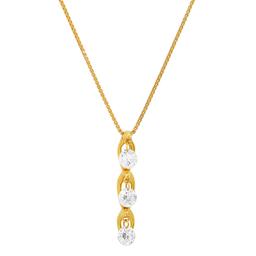 18K Yellow Gold Setting with 0.50ct Diamond Pendant