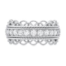 14K White Gold and 0.78ct Diamond Ring