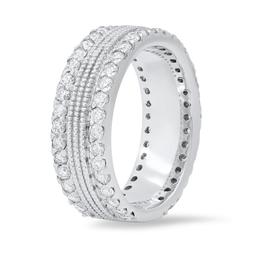 14K White Gold Setting with 1.65ct Diamond Ladies Band