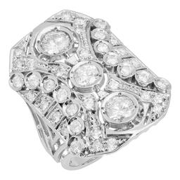 14k White Gold 2.55ct Diamond Ring