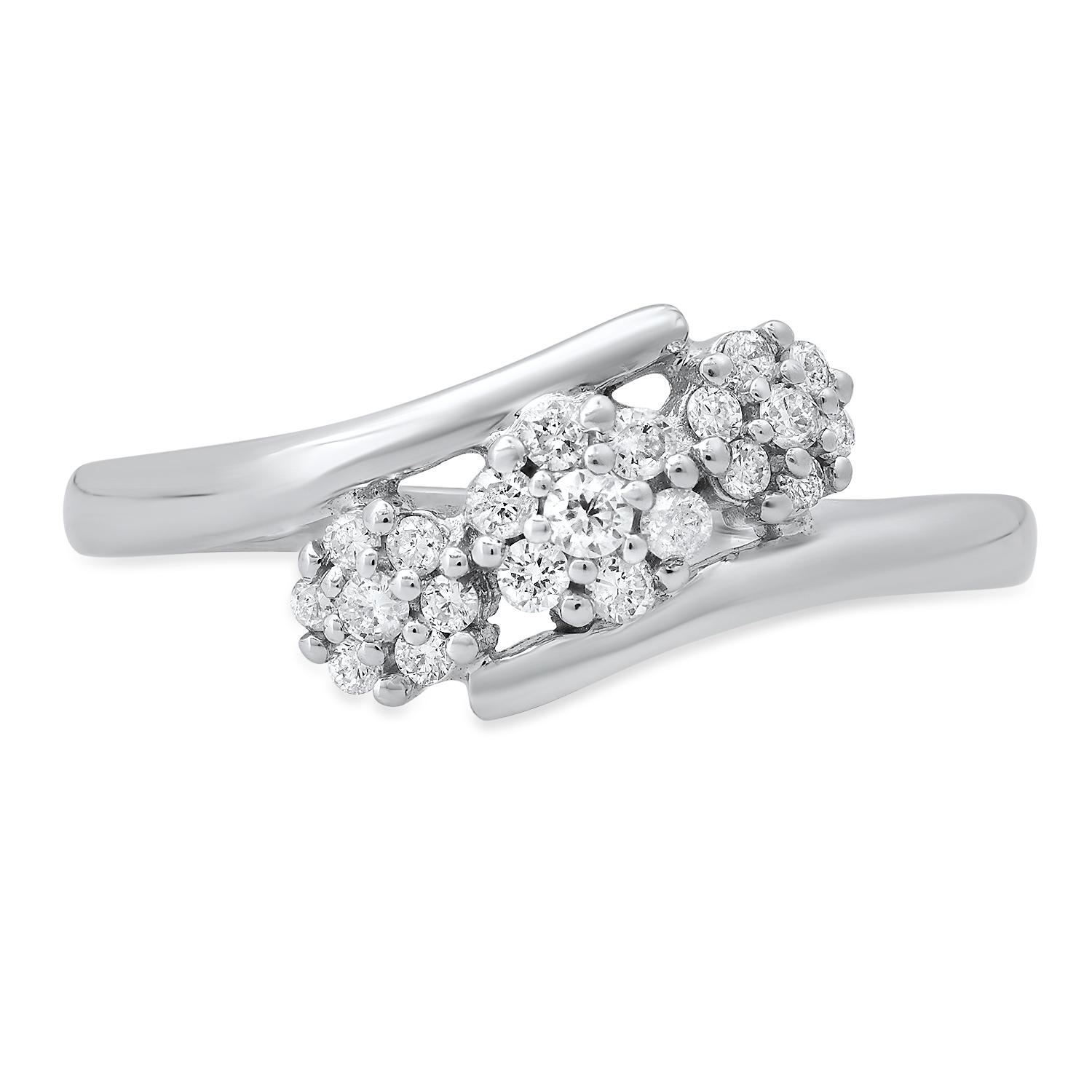 14K White Gold Setting with 0.25ct Diamond Ladies Ring