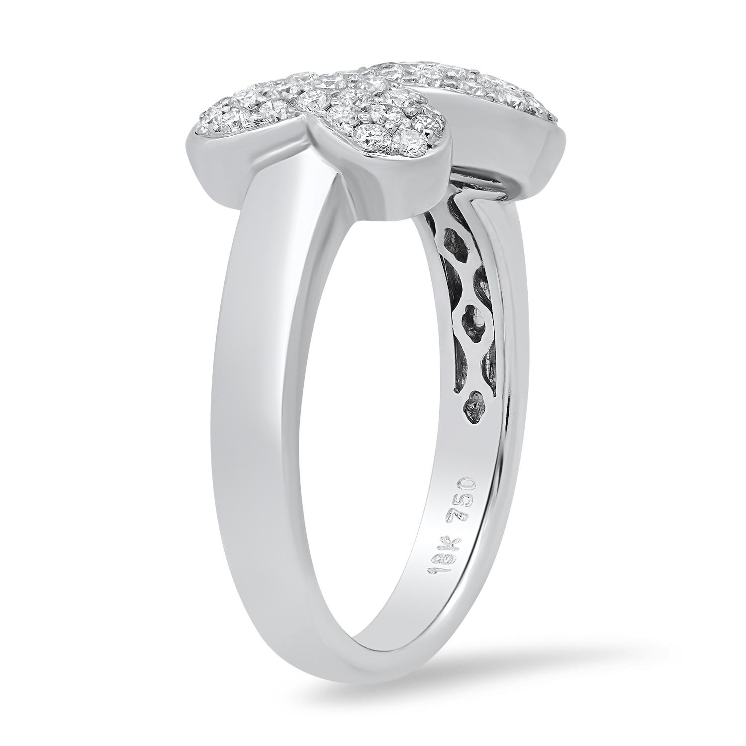 18K White Gold Setting with 0.58tcw Diamond Ladies Ring