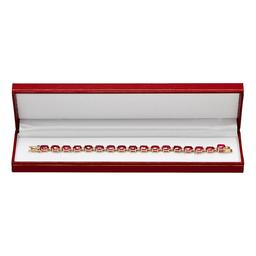 14k Yellow Gold 29.89ct Ruby 0.78ct Diamond Bracelet