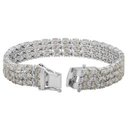 18k White Gold 16.84ct Diamond Tennis Bracelet