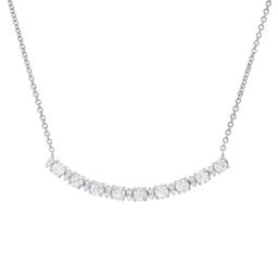 14K White Gold Earring and Necklace Set with 4.58ct Diamonds