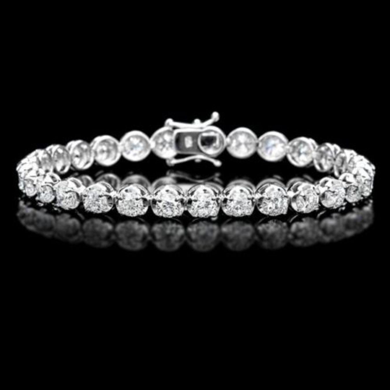 18K Gold 9.94ct Diamond Bracelet