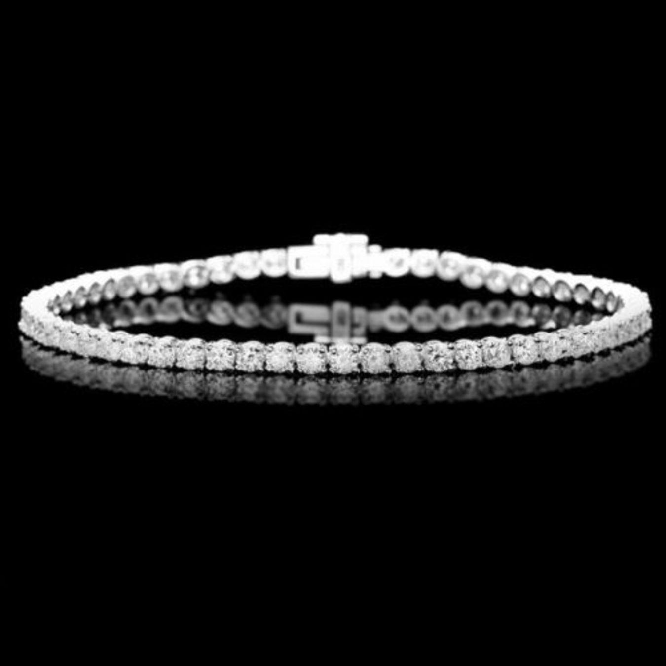 18K Gold 4.96ct Diamond Bracelet