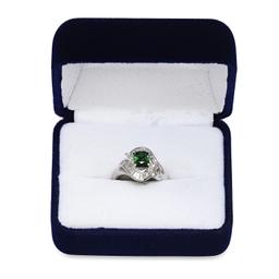 Platinum Setting with 1.35ct Tourmaline and 0.60ct Diamond Ladies Ring