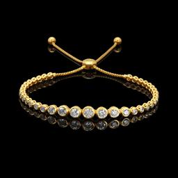 14k Yellow Gold 2.14ct Diamond Bracelet