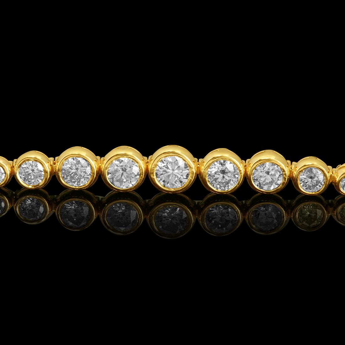 14k Yellow Gold 2.14ct Diamond Bracelet