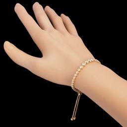 14k Yellow Gold 2.14ct Diamond Bracelet