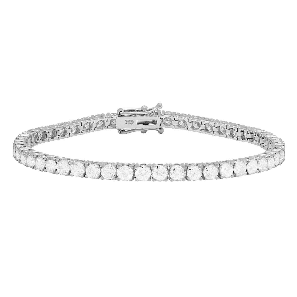 18k White Gold 7.83ct Diamond Tennis Bracelet