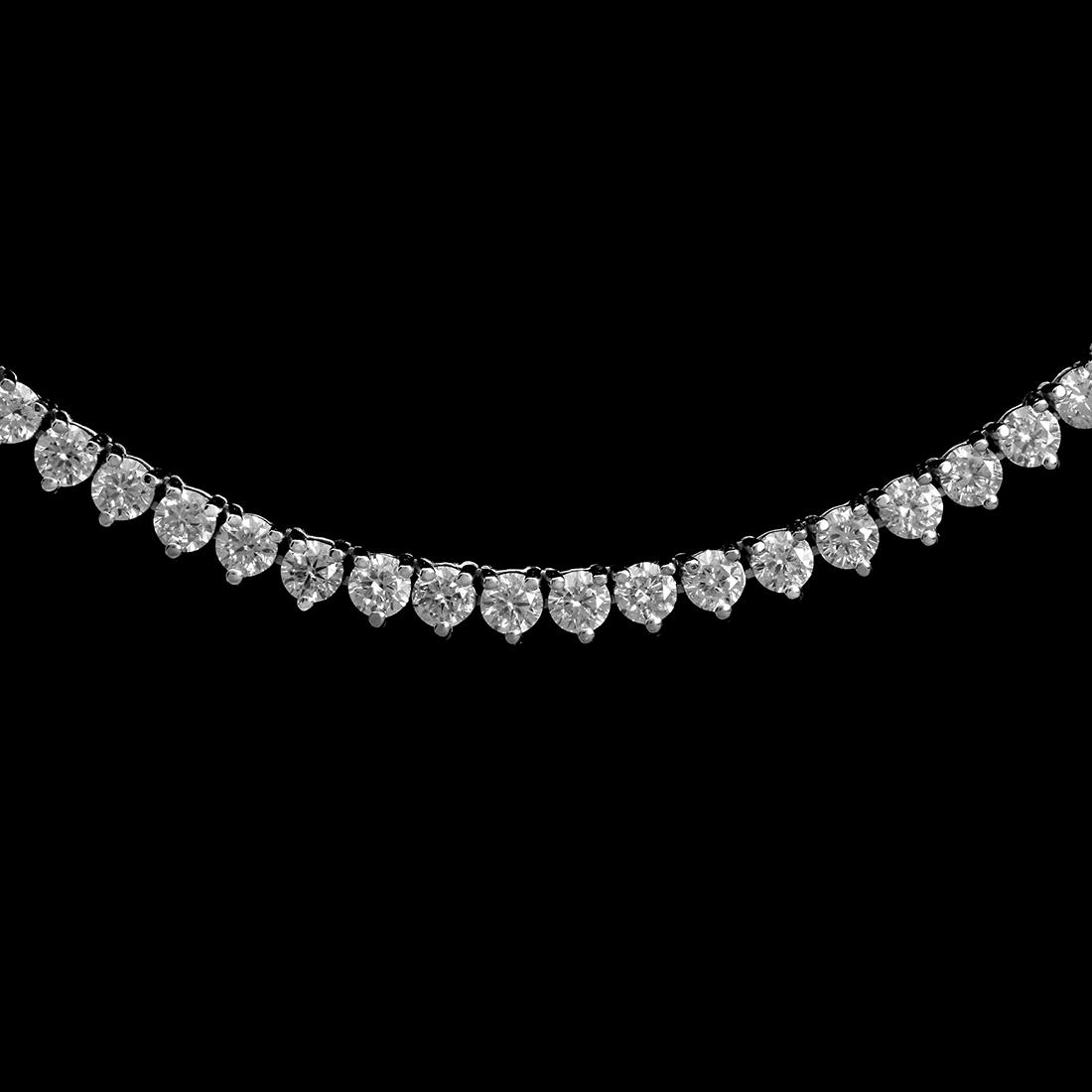 18K Gold 7.12ct Diamond Necklace