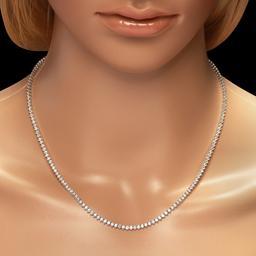 18K Gold 7.12ct Diamond Necklace