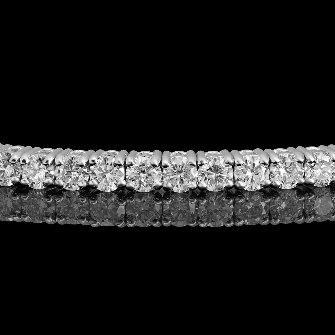 14k White Gold 3.41ct Diamond Bracelet