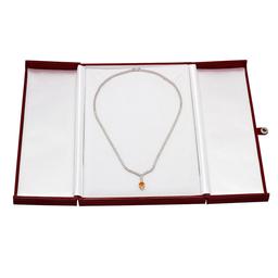 14k White Gold 1.26ct Yellow Sapphire 4.14ct Diamond Necklace