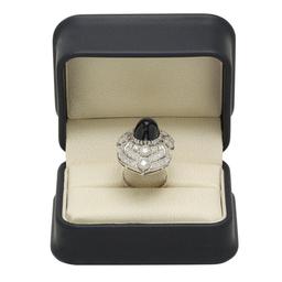 14K White Gold 13.34ct Sapphire and 2.50ct Diamond Ring