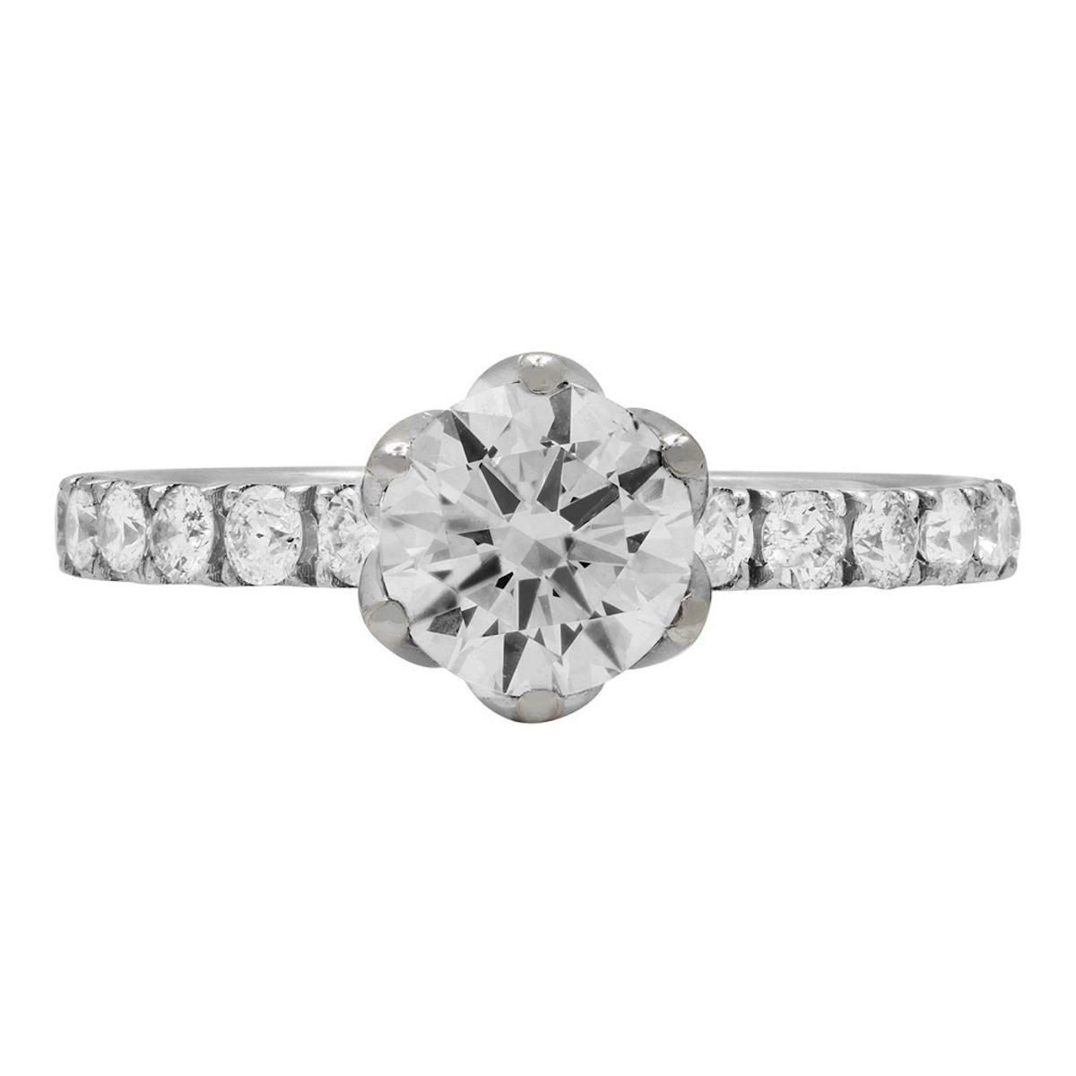 14k White Gold 1.05ct Diamond Ring