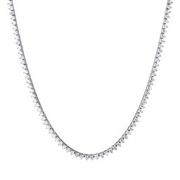 14K White Gold Setting with 7.98ct Diamond Necklace