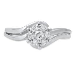 18K White Gold Setting with 0.25ct Diamond Ladies Ring