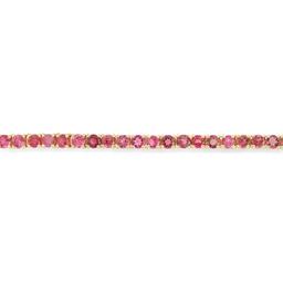 14K Yellow Gold with 4.56ct Tourmaline and 0.32ct Diamond Bracelet