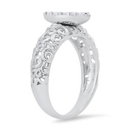 14K White Gold Setting with 0.43ct Diamond Ladies Ring